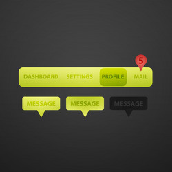 website navigation collection set vector image