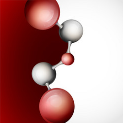 3d molecule background vector