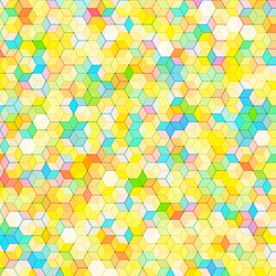 abstract background with colorful hex polygons vector image