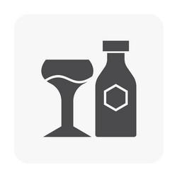 Drink and beverage icon set Royalty Free Vector Image