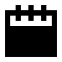 calendar icon suitable for website ui design vector image