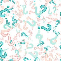 Quiz seamless pattern question marks doubt faq vector
