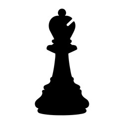 Chess Bishop Contour Illustration Stock Vector - Illustration of  chesspiece, concept: 132025171