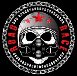 Skull Graphic T-Shirt Vector Image