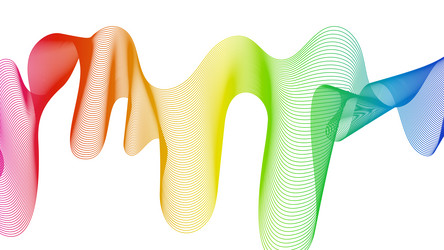abstract backdrop with wave gradient lines vector image