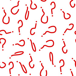seamless pattern with red question marks vector image