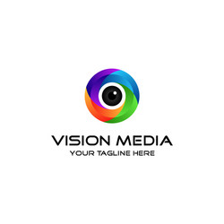 Modern vision logo design Royalty Free Vector Image