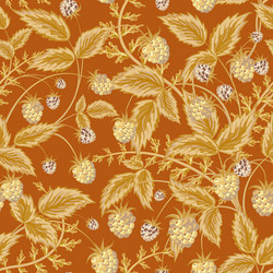 seamless pattern with leaves and raspberry vector image