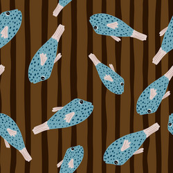 abstract underwater seamless pattern with random vector image