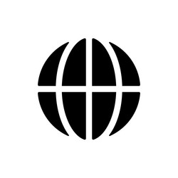 Parking location black glyph ui icon Royalty Free Vector