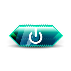 start power button ui icon design on off symbol vector image