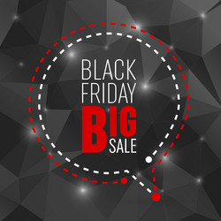 Abstract black friday sale layout vector