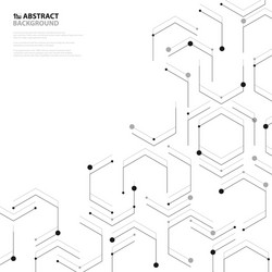 Abstract hexagon black texture background Vector Image