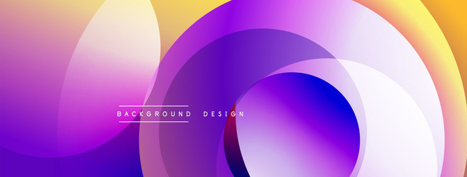 abstract gradients form overlapping circles vector image