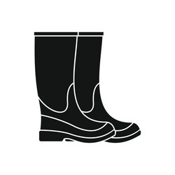 boots icon simple style vector