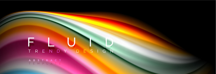 fluid wave line background or pattern geometric vector image