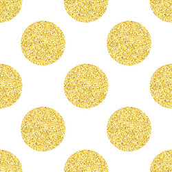 Silver glitter polka dot texture seamless pattern Vector Image