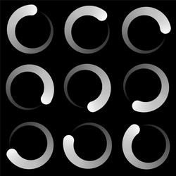 Progress steps phases indicator preloader buffer Vector Image