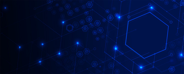Abstract hexagon background technology poligonal vector