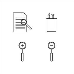 Design and studio simple linear icon setsimple vector