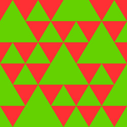 triangle seamless pattern in new year colors vector image