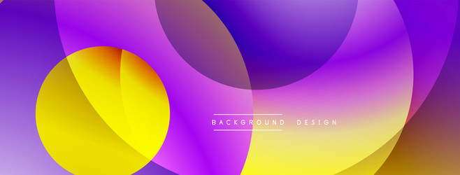abstract vibrant shapes overlap creating fluid vector image