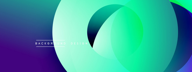 abstract gradient background overlapping circles vector image