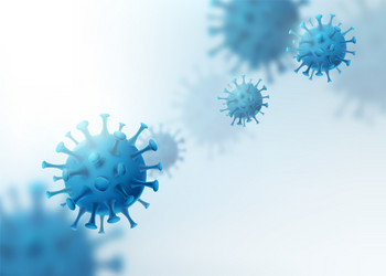 Virus bacteria background cells disease Royalty Free Vector