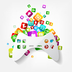 application buttonsocial mediacloud computing vector image