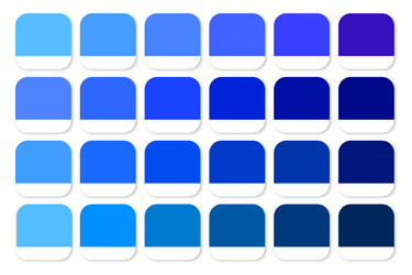 White color shades swatches palette with names Vector Image
