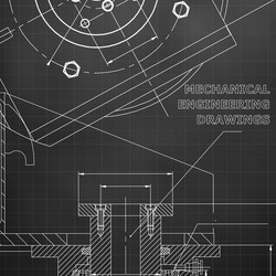 Mechanics technical design engineering style vector