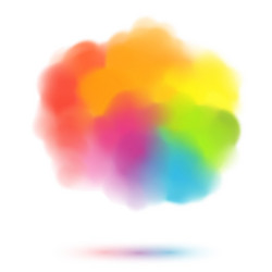 Acrylic painted rainbow Royalty Free Vector Image