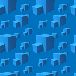 abstract seamless pattern with overlapping blue vector image