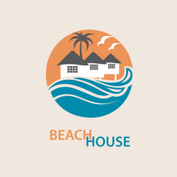 Dream house logo design simple minimalist Vector Image