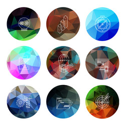 universal modern icons for web and mobile app vector image