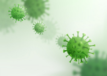 Virus bacteria background cells disease Royalty Free Vector