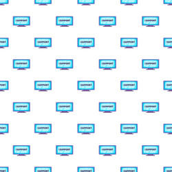 support word on the computer monitor pattern vector image