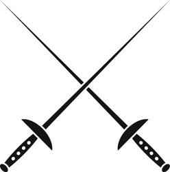 Swords Blades Crossed Fight Battle Line Stock Vector (Royalty Free)  425446252