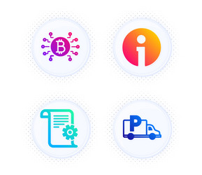 info technical documentation and bitcoin system vector image