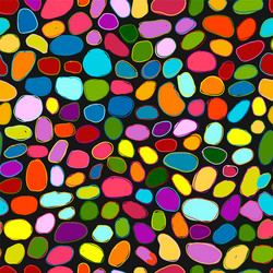 Pebble colorful background seamless pattern vector