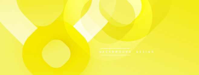 yellow abstract circles overlap creating dynamic vector image