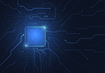 abstract background with technology circuit board vector image