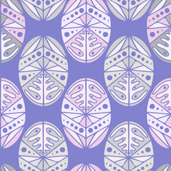Seamless pattern with abstract oval triangular vector