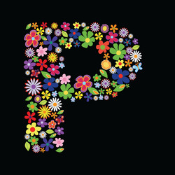 Letter P Floral Vector Images (over 2,500) Letter P Floral Vector Images (over 2,500)