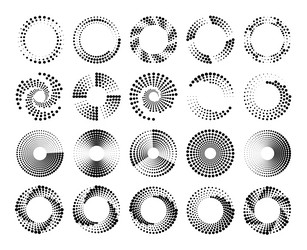 Dynamic Speed Circles - Dat Pattern vector image