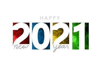 happy new year 2021 horizontal banner brochure vector