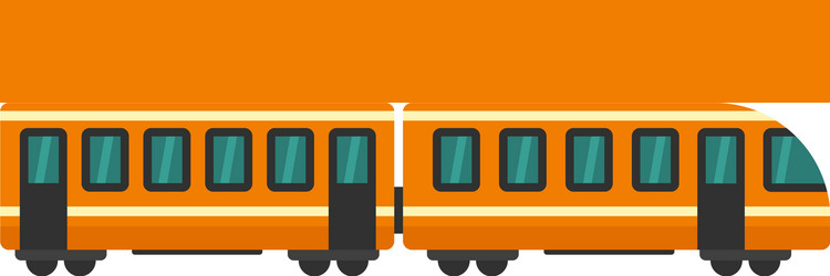 modern train icon flat style vector