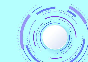 Abstract background with color circle line on blue vector