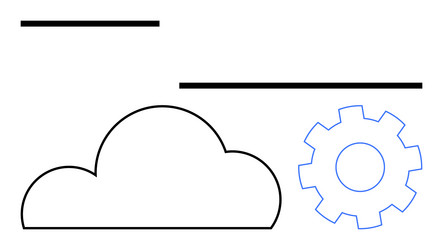 cloud computing and technology integration vector image