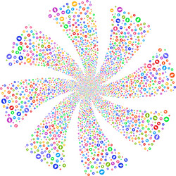 rounded arrow fireworks swirl rotation vector image